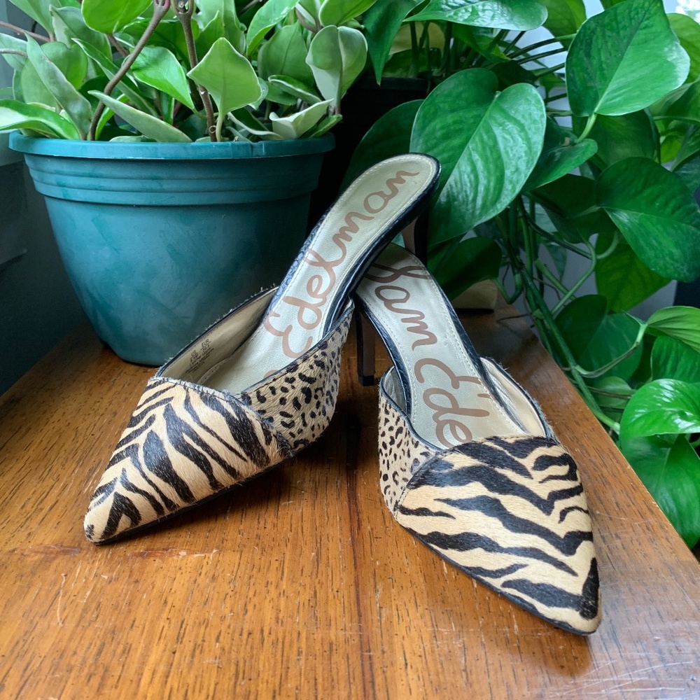 Sam Edelman Odelia Tiger Mule/Slide Pumps | US 8.5
